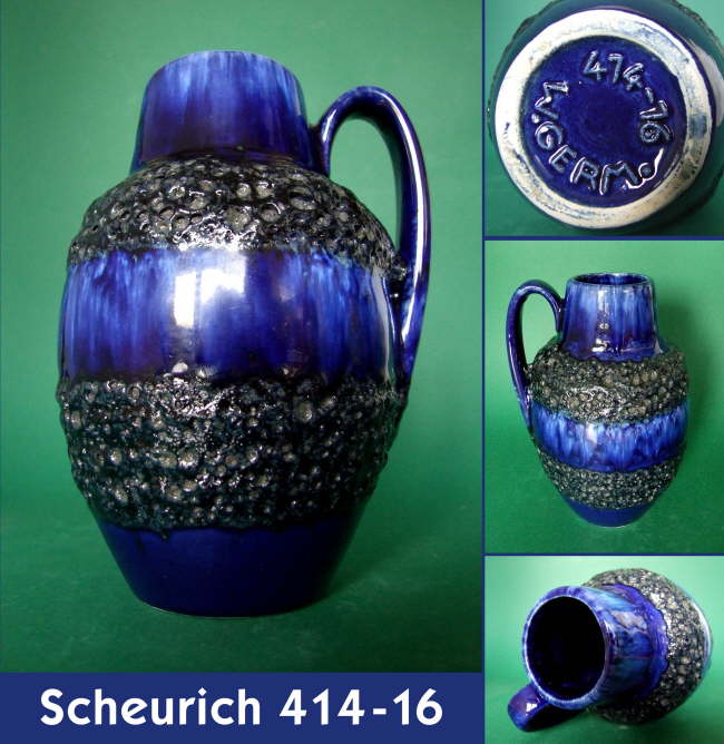 Scheurich 414-16 blau-schwarz lava