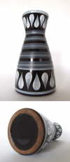mystery vase klein schwarz-wei, ungemarkt  COLLAGE