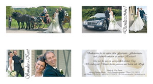 Faltkarte Hochzeit DANKESCHÖN