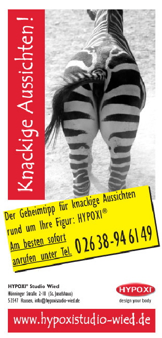 Hypoxi Anzeige Zebra, klein