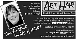 Anzeige Friseursalon
