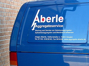 Autobeschriftung Aberle